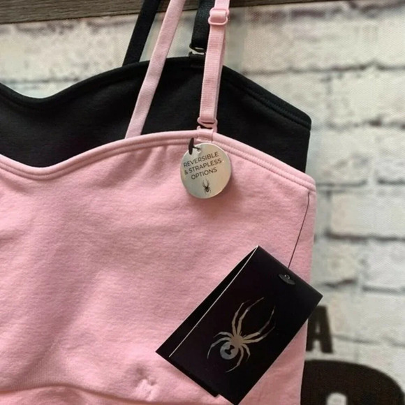 Spyder L 2Pk Logo Reversible Convertible Bralette - Picture 5 of 6